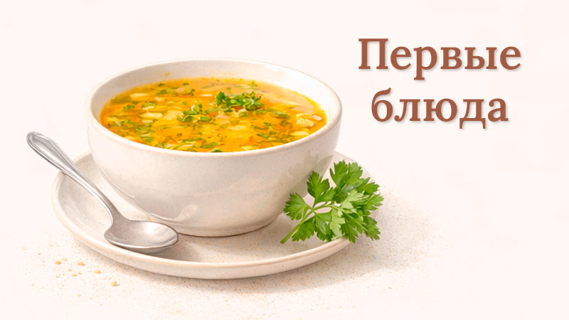 Первые блюда супы