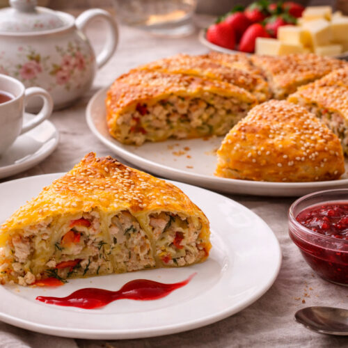 Турецкий мясной пирог Бурек